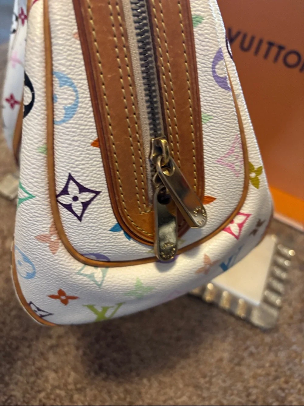 Louis Vuitton White Multicolor Monogram Priscilla Murakami purse bag - Picture 13 of 16